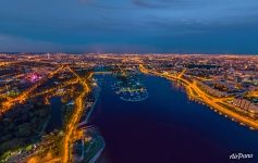 Over the vicinity of the Saint-Petersburg Stadium Over the vicinity of the Saint-Petersburg Stadium