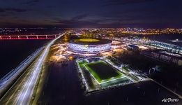 Volgograd Arena at night