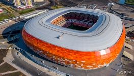 Aerial view on Mordovia Arena in Saransk