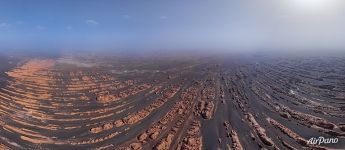 Panorama of Yardang Geopark Panorama of Yardang Geopark