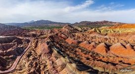 Danxia panorama Danxia panorama