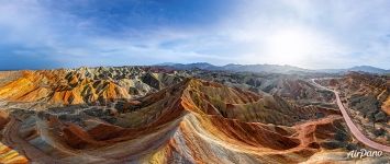 Colorful mountains before sunset Colorful mountains before sunset