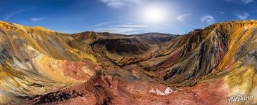 Russia, Colorful Mountains of Kyzyl-Chin (Mars). Altai