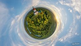 Ascension Church, lighthouse. Planet