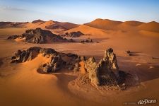 Sahara Desert from drone Sahara Desert from drone
