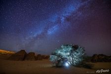 Night in desert Night in desert