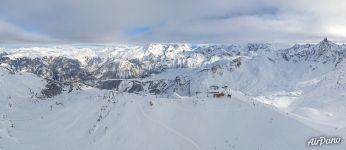 Above Courchevel ski resort