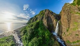 Waterfall in the Kamenistaya Bay