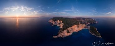 Sunset panorama of Navagio