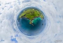 Above the Carrickarede. Planet Above the Carrickarede. Planet