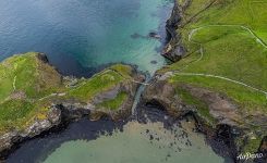 Above the Carrick-a-Rede Rope Bridge