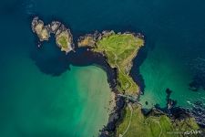 Above the Carrick-a-Rede Rope Bridge Above the Carrick-a-Rede Rope Bridge