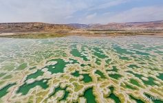 Fancy salt patterns of Dead Sea