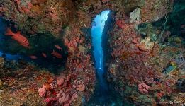 Underwater cave