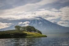 Bianki Island and Kronotsky volcano