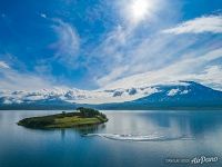 Bianki Island, Kronotskoye Lake, Kamchatka, Russia