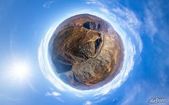 Above Katu-Yaryk Pass and Chulyshman River. Planet