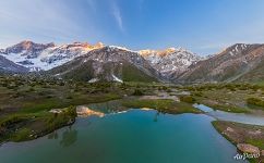 Fann Mountains. Above Lesnoye Lake Fann Mountains. Above Lesnoye Lake