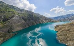 Blue waters of Naryn River Blue waters of Naryn River