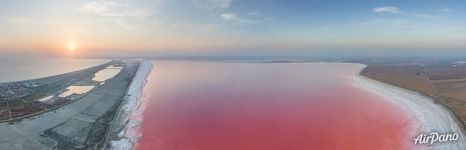 Sasyk Lake from above