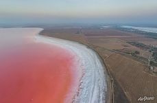 Sasyk Lake from above