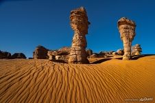 Stone Pillars in the Sahara