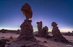 Stone Pillars in the Sahara