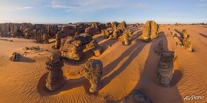 Stone giants on the Fada plateau Stone giants on the Fada plateau