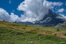 Bicyclists and Matterhorn