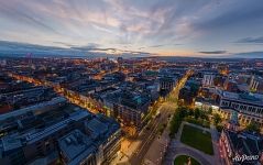 Above Belfast at night Above Belfast at night