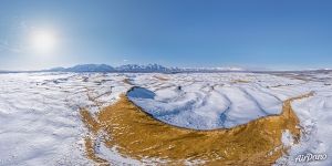 Snow on a dune in early spring Snow on a dune in early spring