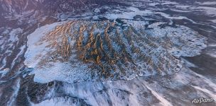 Chara Sands at sunrise from above Chara Sands at sunrise from above