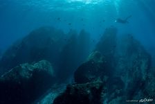 Underwater rocks Underwater rocks