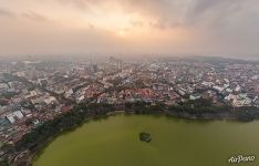 Above Hoàn Kiếm Lake