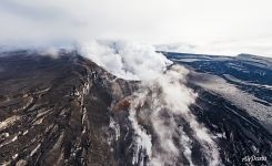 Crater of the Eyafjallajökull volcano