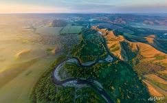 Bolshoe Churaevo. Border of the Shaytan-Tau Nature Reserve