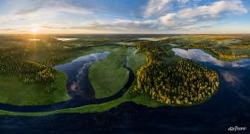 Lake Lishkozero Panorama