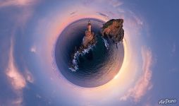 Early morning at the lighthouse. Planet Early morning at the lighthouse. Planet