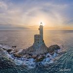 Halo around the Aniva lighthouse