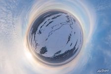 Kizhi in winter. Planet Kizhi in winter. Planet