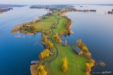 Bird's eye view of Kizhi island