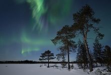 Northern lights on the Kola Peninsula