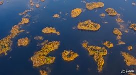 Islets of Lake Onega from above