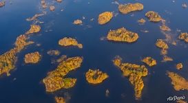 Islets of Lake Onega from above Islets of Lake Onega from above