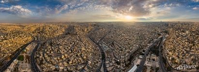 Amman from an altitude of 300 meters