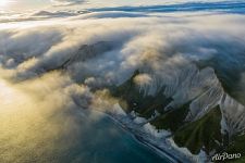 White cliffs from above