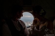 Wedding atop a volcano. Kamchatka