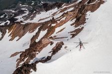 Wedding atop a volcano. Kamchatka