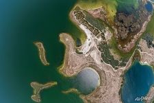 Aerial view of Sevan Lake Aerial view of Sevan Lake