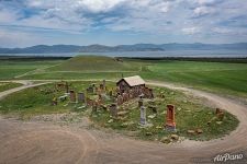 Medieval Armenian cemetery on the banks of Sevan Lake Medieval Armenian cemetery on the banks of Sevan Lake
